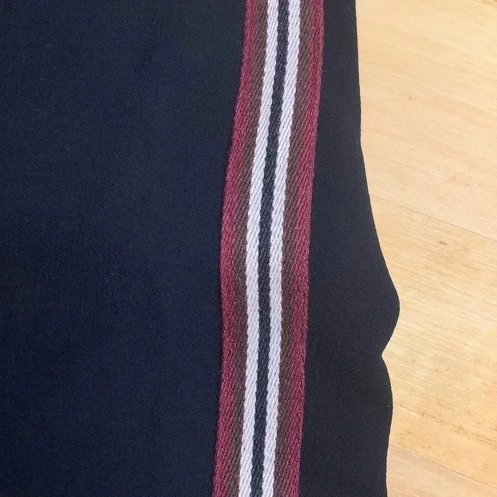 ARITZIA WILFRED Buffon Black Japanese Crepe Side Stripe Joggers S - Picture 9 of 15